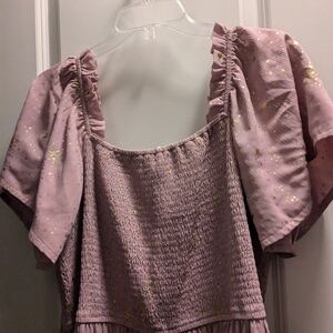Starry Night Dress in Lilac (sleeves altered)